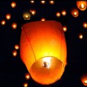 Wish Party Wedding 2 Colors 10 Paper Chinese Lanterns Wishing Hole Lights 