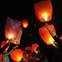 Wish Party Wedding 2 Colors 10 Paper Chinese Lanterns Wishing Hole Lights 