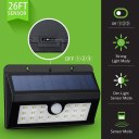 20 LED Bright Solar Lights Outdoor Garden Motion Activated Solar Power Lights