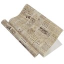 Retro Nostalgic English Newspaper Alphabet Non-Woven Wallpaper For Study Room