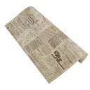 Retro Nostalgic English Newspaper Alphabet Non-Woven Wallpaper For Study Room