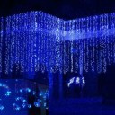 LED Icicle Curtain Lights String 10*3M LED Curtain Light Waterproof Light Post