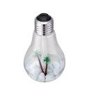 Home Essential Colorful Light Bulb Humidifier Purifying Air Diffuser Ultrasonic