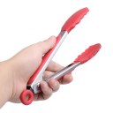 Kitchen Silicone Food Clip 2 Sets Grill Pliers kitchen Quality Stainless Steel