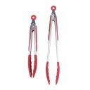 Kitchen Silicone Food Clip 2 Sets Grill Pliers kitchen Quality Stainless Steel