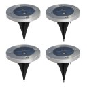 Garden Landscape In Ground Solar Powered Lighting 2 LED Solar Ground Lights 4pcs