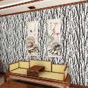 3D Stereo Black White Abstract Branches Forest Woods Trees Waterproof Wallpaper