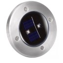 Outdoor Stainless Steel Weatherproof Solar Powered 2 LED Ground Light Step Light