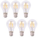 6Pcs 6W Incandescent Bulbs Salt lamp light Bulbs Vintage Retro Industrial Style Lamp