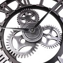 Retro Gear Clock Vintage Clock European Retro Vintage Handmade Decorative Gear