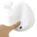 USB Charging LED Silicone Dolphin Night Light Colorful Atmosphere Lights White