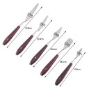 5pcs Stainless Steel Artists Spatula Palette Knife P ainting Mixing Scraper Set