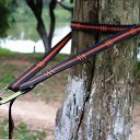 Outdoor Anti-Wear Hammock Tied Rope Hanging Tree Straps Adjustable Nylon Black