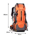 Waterproof Outdoor Sport Hiking Trekking Camping Travel Backpack with Rain Cover