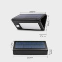 600 Lumens Solar Powered Motion Sensor 32 LED Rechargeable Waterproof Light