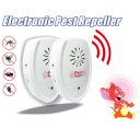 Pest Control Ultrasonic Repellent Indoor Plug in Rodent Insect Repellent ABS