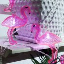 Fashion LED Flamingo Light String Includes 10 Small Flamingos Light LED Pink