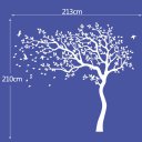 Huge Tree Wall Decals Removable Nursery Mural Sticker White Tree Wall Decal