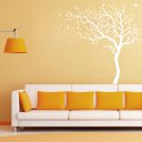 Huge Tree Wall Decals Removable Nursery Mural Sticker White Tree Wall Decal