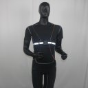 Man's Reflective Safety Led Vest Belt Strobe Light for Running Walking Cycling