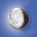 Authentically detailed 3-D Moon In My Room Remote Control Wall Night LED Light
