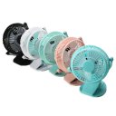 835 Desktop Fan For Chlidren Chargeable Fan Clip Base 2 Speeds Mini Portable Fan