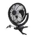 823 Desktop Clip Fan USB Charging&Battery Power Supply Clip Base 2 Speeds Mini Portable Fan