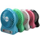 830 Desktop Fan USB Charging&Lithium Battery Power Supply 3 Speeds Mini Portable Fan