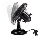 818 Desktop Fan USB Power Supply 2 Speeds Mini Portable Oscillating Fan