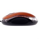 Classic Optical Wired Mouse with Lighting Display Orange