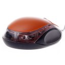 Classic Optical Wired Mouse with Lighting Display Orange