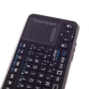 2.4GHz Mini Wireless Keyboard Touchpad Black