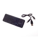 2.4GHz Mini Wireless Keyboard Touchpad Black