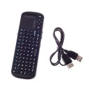 Intelligent TV Computer Remote Control Mini Wireless Keyboard Black