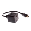 HDMI male- 2 HDMI female Connector Black