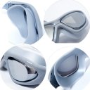 Optical Corrective Swimming Goggles Nearsighted Large Frame Goggles White Frame Fading  -3.0