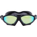 Coating Swimming Goggles Large Frame Anti Fog Goggles  Black+White