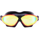 Coating Swimming Goggles Large Frame Anti Fog Goggles  Black+White