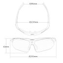 Riding Cycling Glasses Shortsightedness Sport Glasses 5 Pairs of Lenses Black