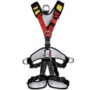 Outdoor Rock Climbing Harness High Altitude Working Safe Belt Whole Body Belt  Black