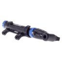 Bike Bicycle Cycling Mini Protable Air Pump Reinforced Aluminium Alloy Black with Blue