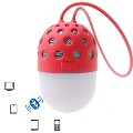 Fire Fly Appearance Wireless Bluetooth Speaker LED Lamp Outdoor Waterproof Portable Speaker Red