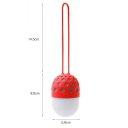 Fire Fly Appearance Wireless Bluetooth Speaker LED Lamp Outdoor Waterproof Portable Speaker Red