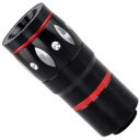 4 in 1 Phone Camera Lens Kit Fish Eye Lens/Wide Angle Lens /Macro Lens/Telephoto Lens Black