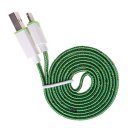 IOS iPhone Data Cable Nylon Woven Cable Golden Edge For iPhone5/6/6S 3m Green