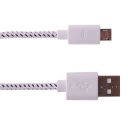 Android Phones Data Cable Nylon Woven Cable Micro USB Port 2m Pink