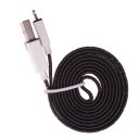 IOS iPhone Data Cable Nylon Woven Cable Golden Edge For iPhone5/6/6S 1m Black