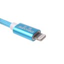 iPhone5/6/6s Data Cable 8Pin Woven Aluminum Alloy Data Cable 2A 1m Blue