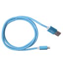 iPhone5/6/6s Data Cable 8Pin Woven Aluminum Alloy Data Cable 2A 1m Blue