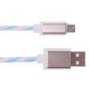 Android Phone Rainbow Spiral Data Cable 1m 2A Blue+White